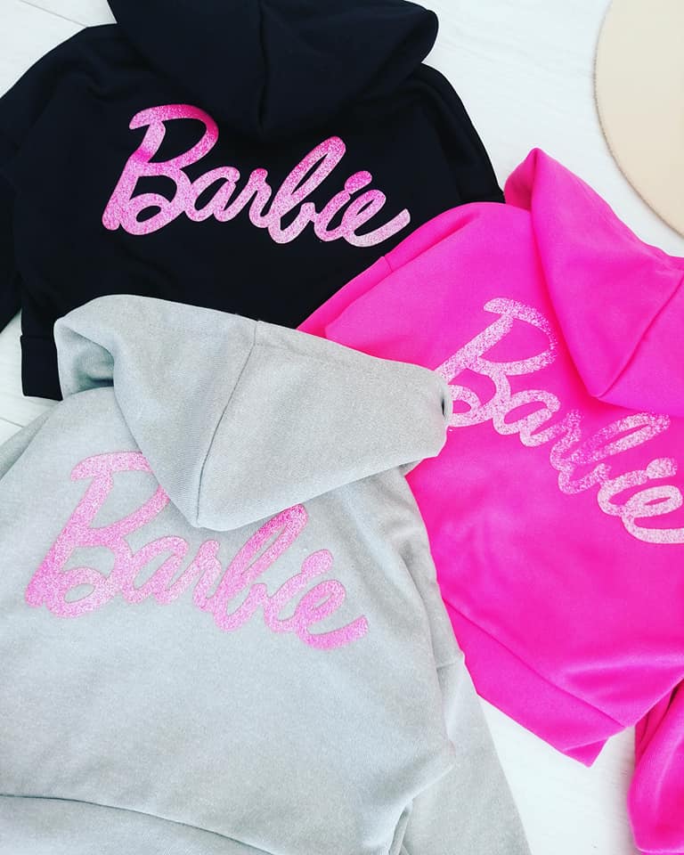 Bluza Hello Barbie Szara - KARMELOWY BUTIK zdjęcie 1