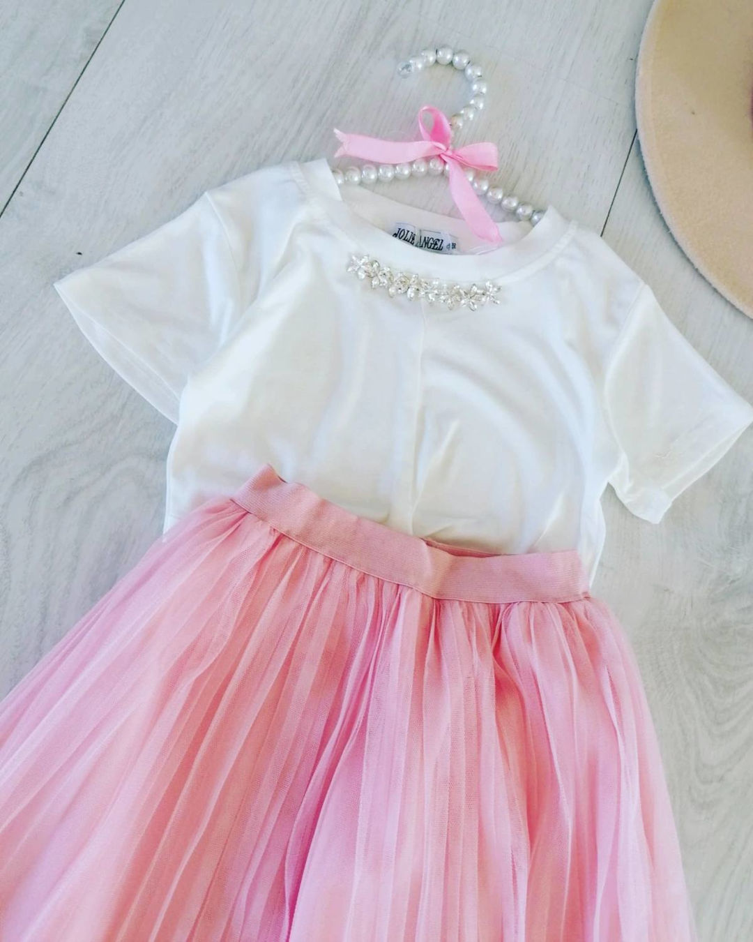 Spódniczka Tiulowa Pastelowy Róż - KARMELOWY BUTIK zdjęcie 1