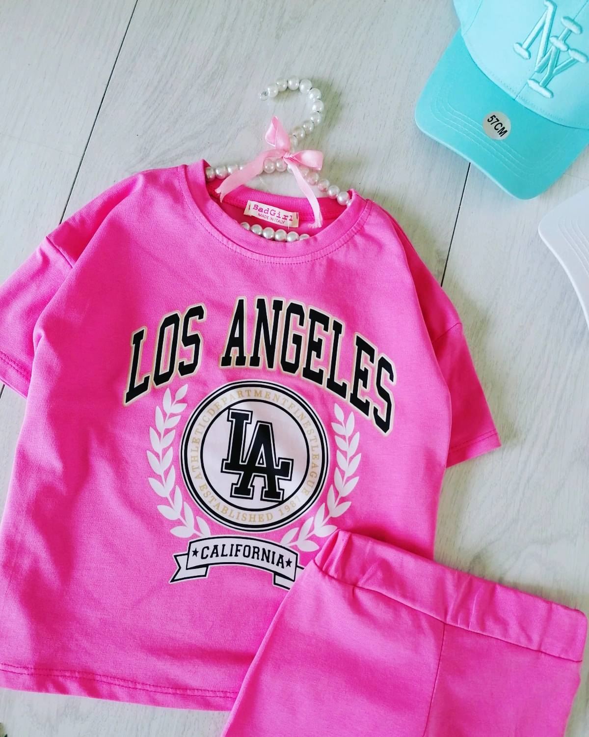 Zestaw Los Angeles Fuksja - KARMELOWY BUTIK zdjęcie 1