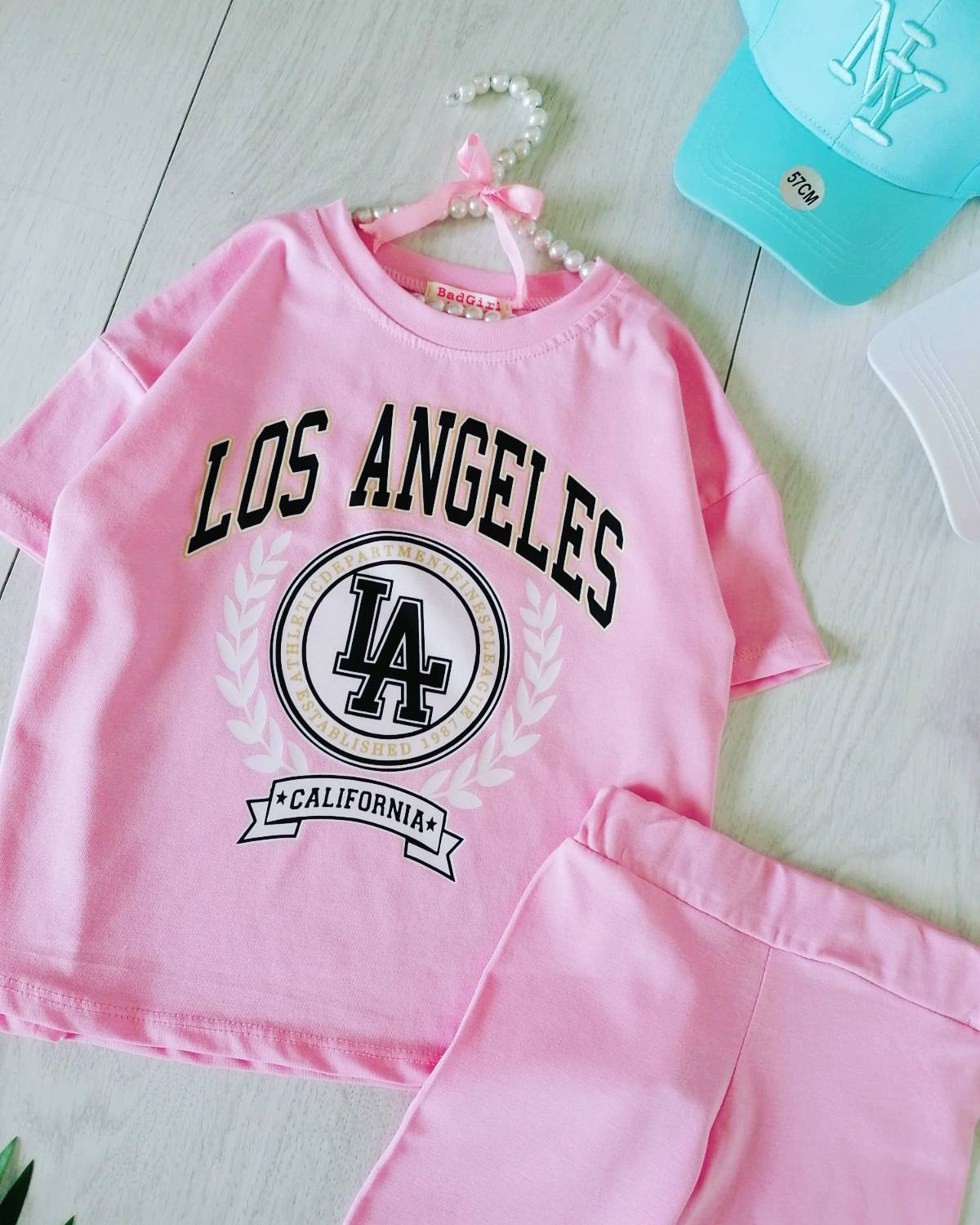 Zestaw Los Angeles Jasny Róż - KARMELOWY BUTIK zdjęcie 1