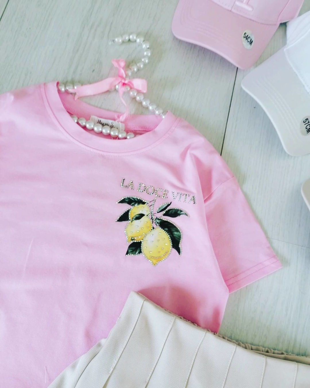 Bluzeczka Dolce Vita Różowa - KARMELOWY BUTIK zdjęcie 1