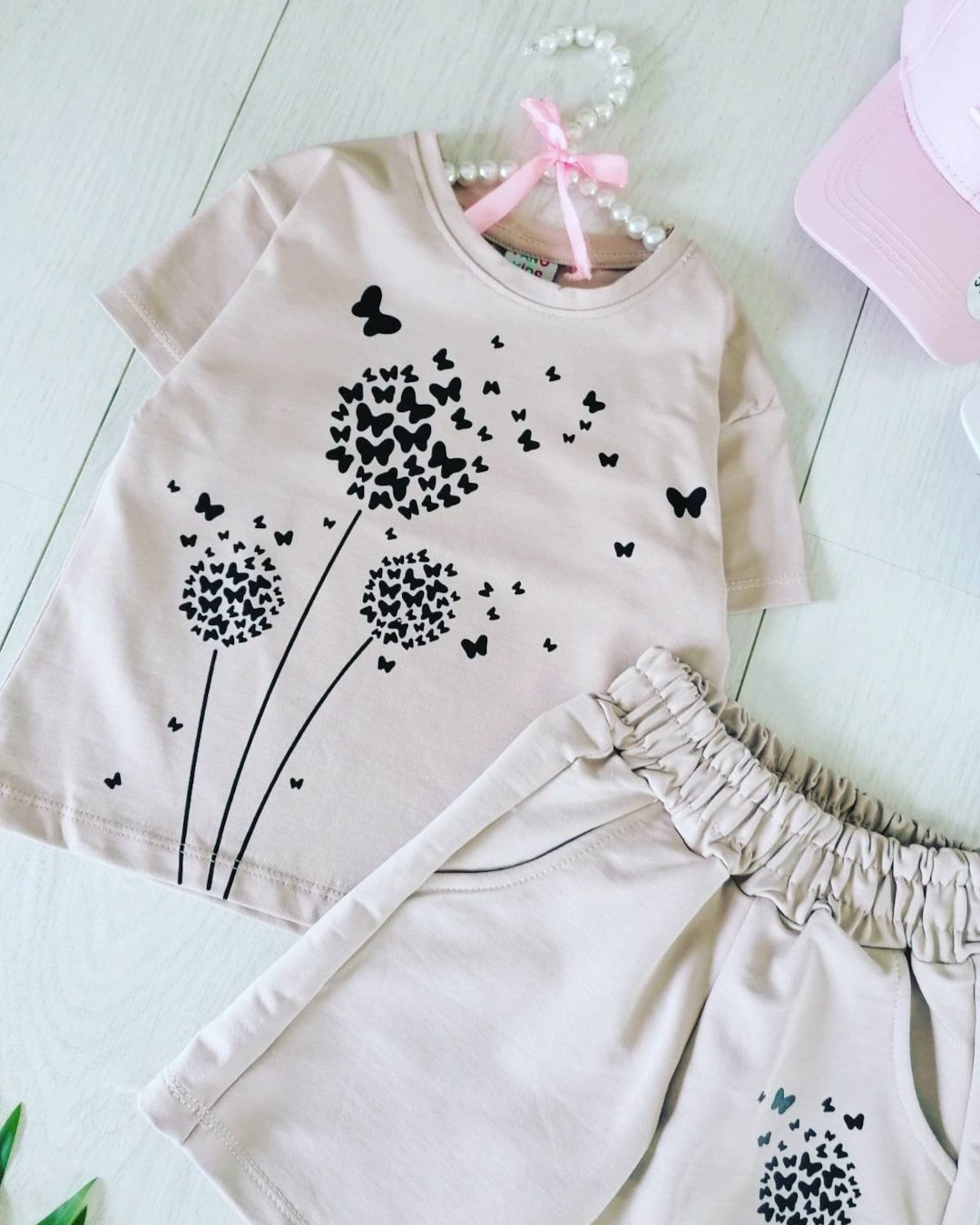 Zestaw Dmuchawce Beżowy - KARMELOWY BUTIK zdjęcie 1