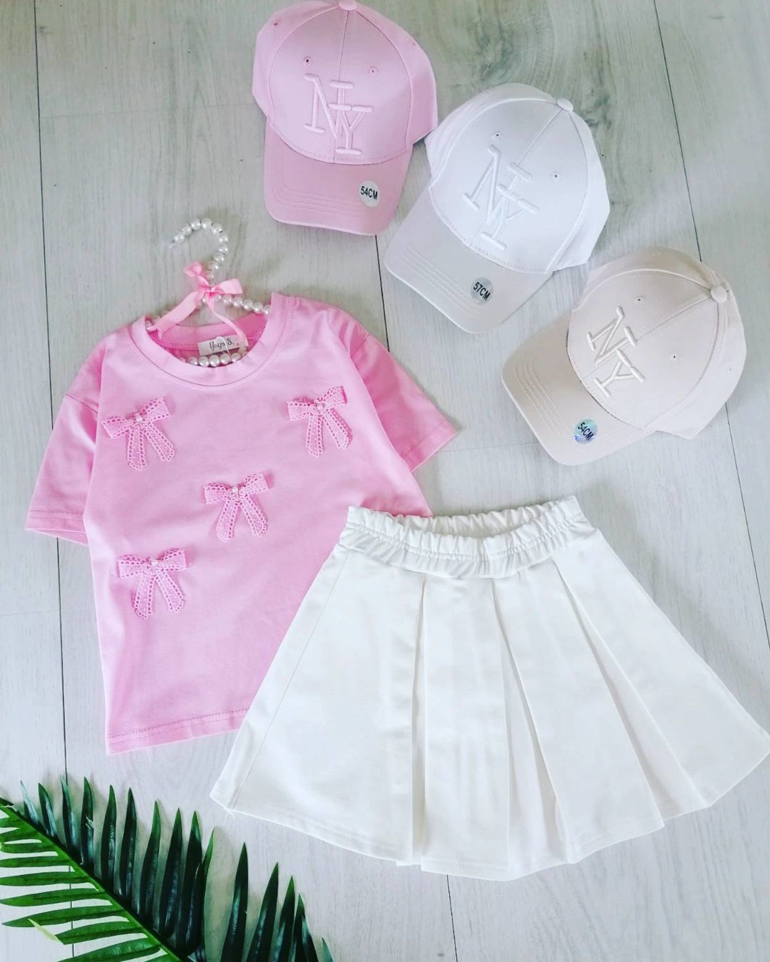 Bluzeczka z Kokardkami Różowa - KARMELOWY BUTIK zdjęcie 1