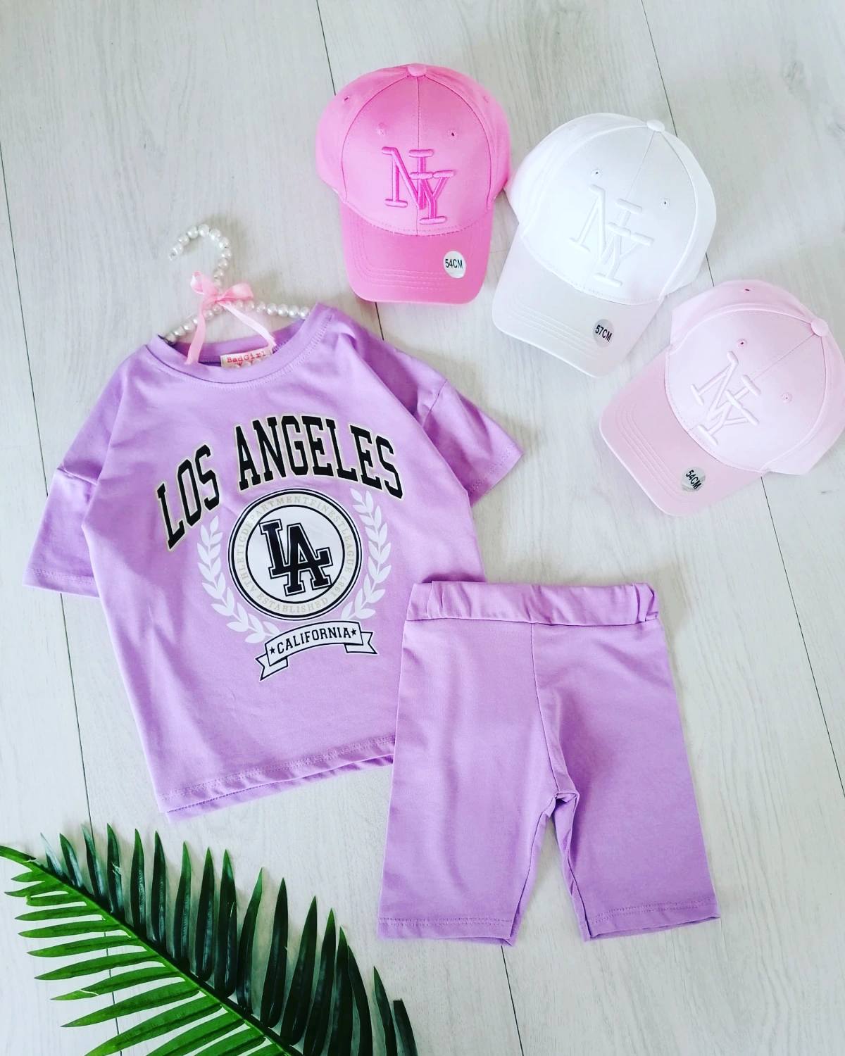 Zestaw Los Angeles Fioletowy - KARMELOWY BUTIK zdjęcie 1