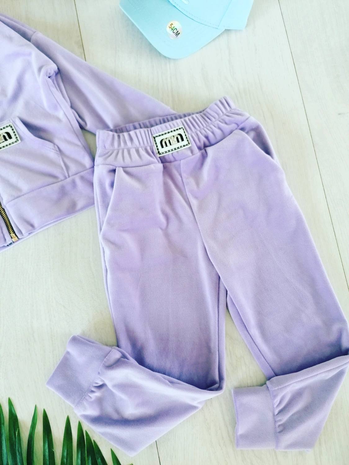 Dres Welurowy Fioletowy - KARMELOWY BUTIK zdjęcie 1