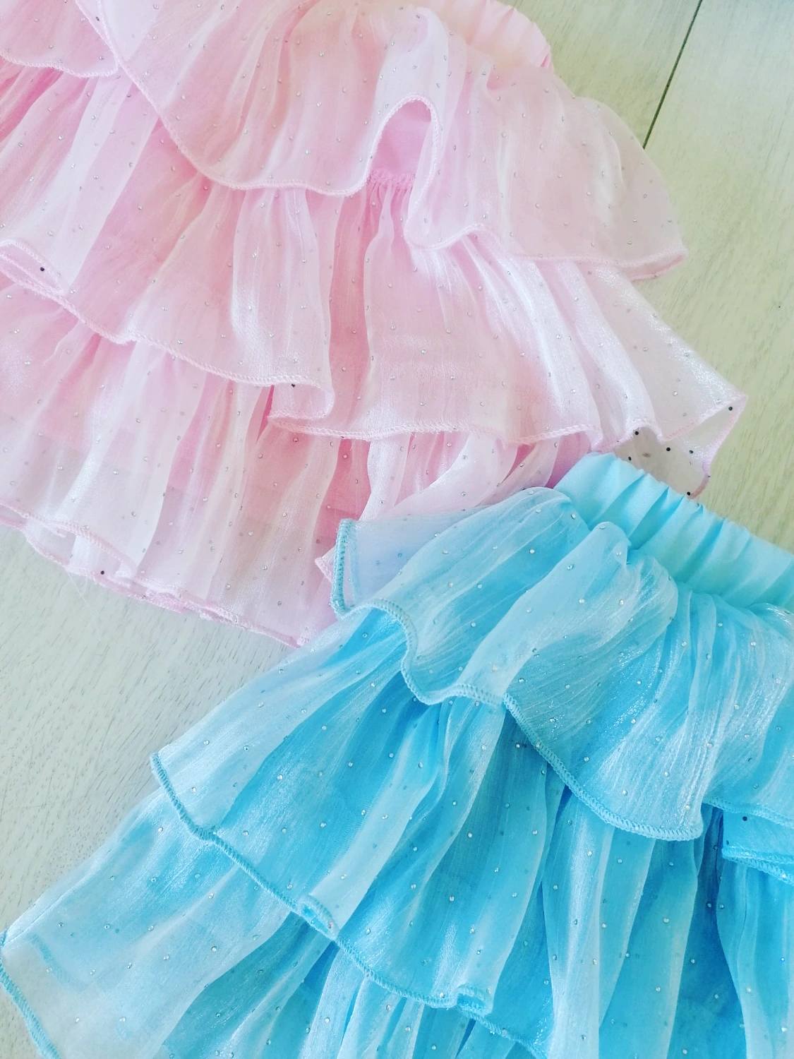 Spódniczka z Cyrkoniami Różowa - KARMELOWY BUTIK zdjęcie 1