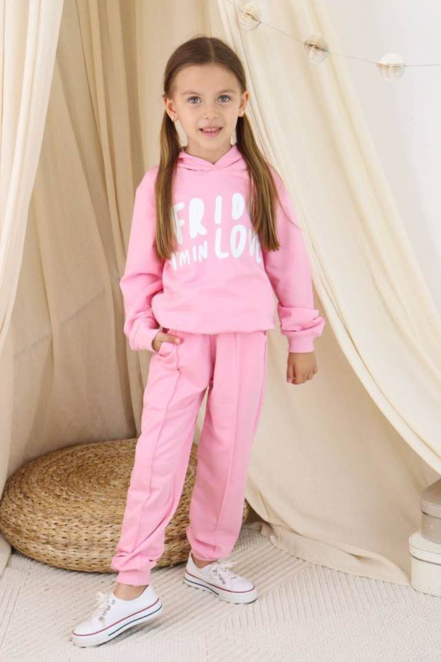 Dres Love FRIDAY Pastelowy Róż - KARMELOWY BUTIK zdjęcie 1