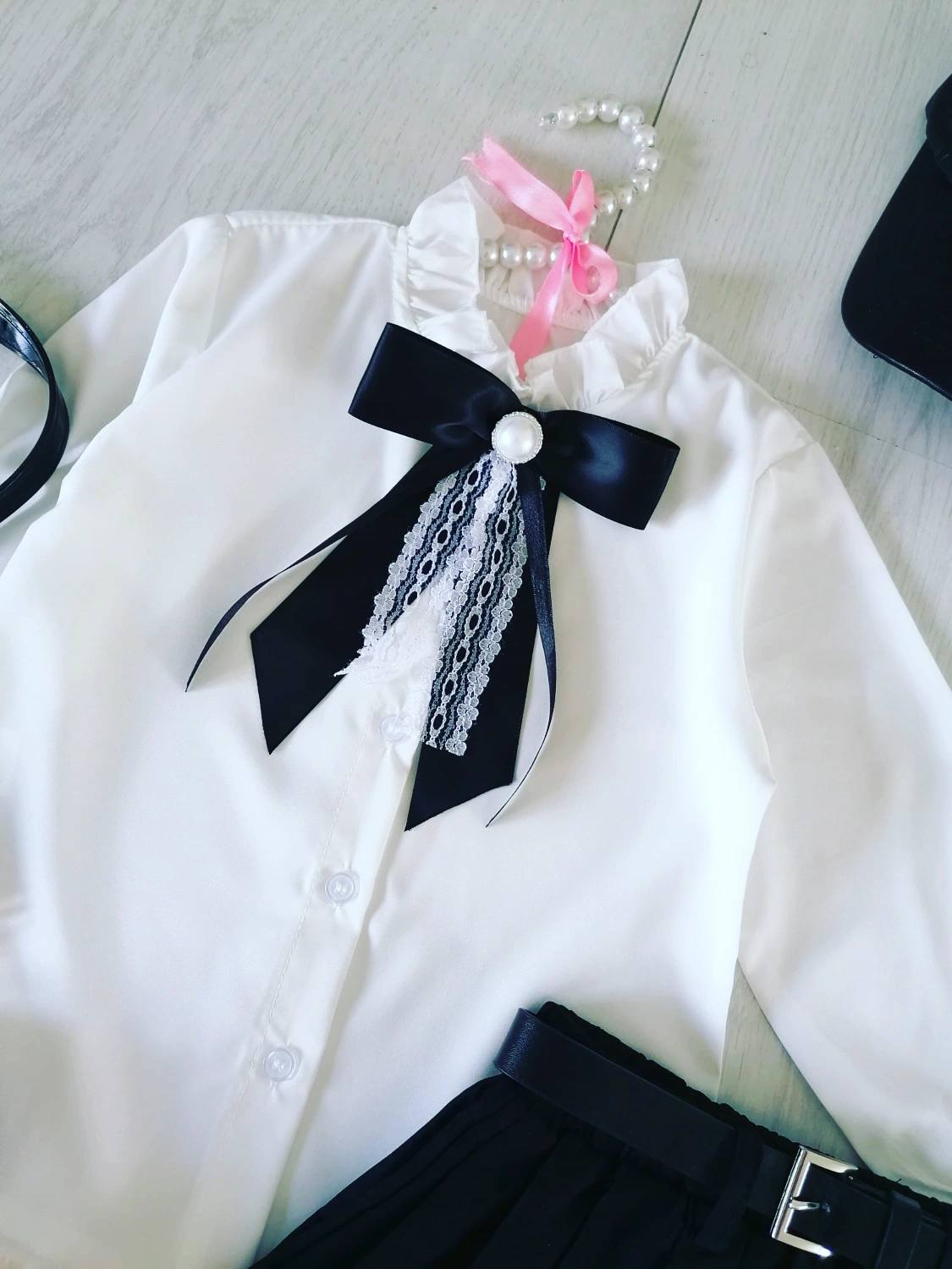 Koszula z Kokardą - KARMELOWY BUTIK zdjęcie 1