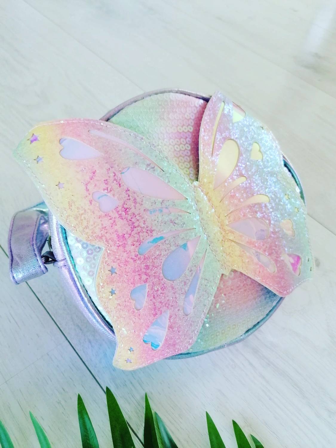 Torebka Motylek Holo - KARMELOWY BUTIK zdjęcie 1