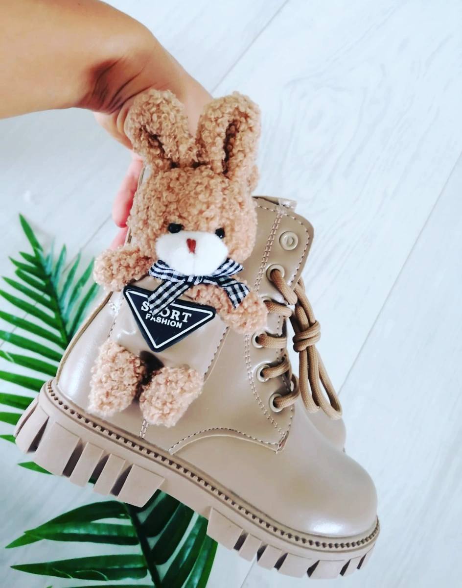 Buty Króliczek Brązowe - KARMELOWY BUTIK zdjęcie 1
