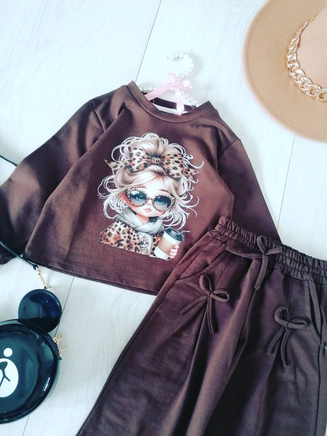 Dres Chica Brązowy - KARMELOWY BUTIK zdjęcie 1