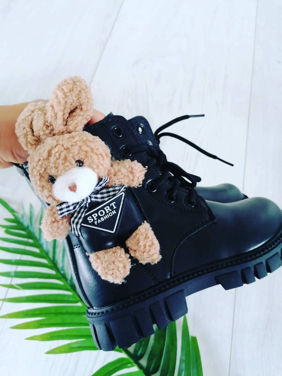 Buty Króliczek Czarne - KARMELOWY BUTIK zdjęcie 1