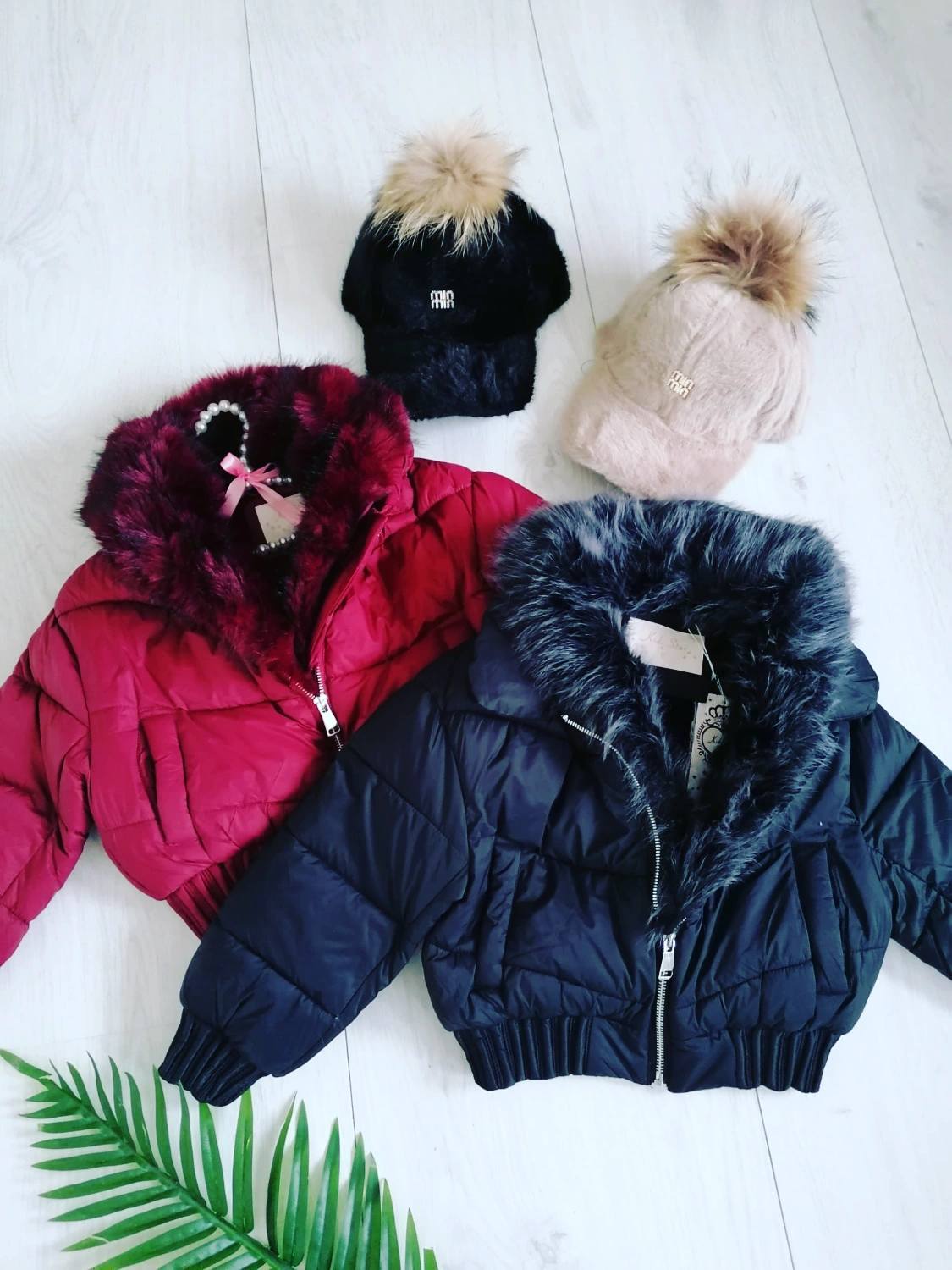 Kurtka z Futerkiem Bordowa - KARMELOWY BUTIK zdjęcie 1