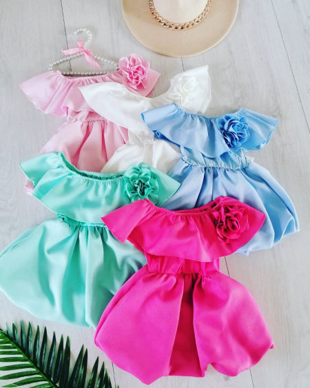 Sukienka Bella Fuksja - KARMELOWY BUTIK zdjęcie 2
