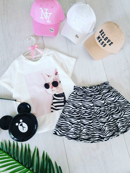Spódnico Spodenki Zebra - KARMELOWY BUTIK zdjęcie 3