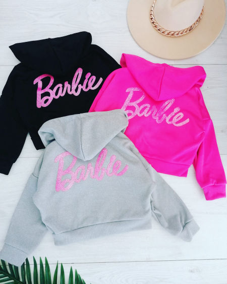 Bluza Hello Barbie Szara - KARMELOWY BUTIK zdjęcie 2