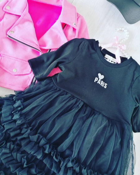 Sukienka Paris Czarna - KARMELOWY BUTIK zdjęcie 2