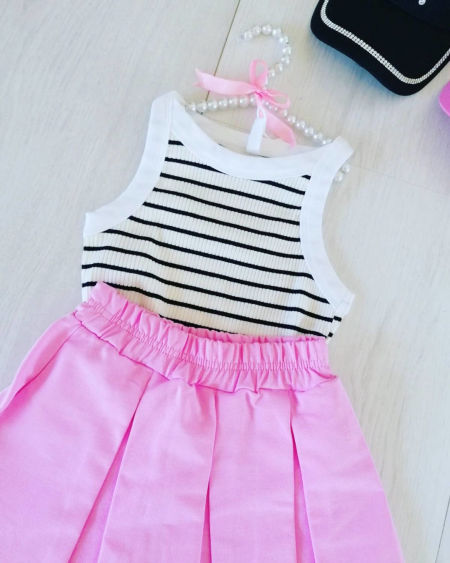 Top w Paski Biały - KARMELOWY BUTIK zdjęcie 3