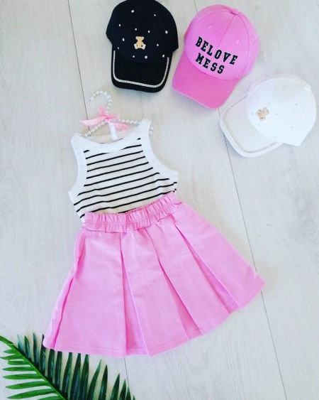 Top w Paski Biały - KARMELOWY BUTIK zdjęcie 4