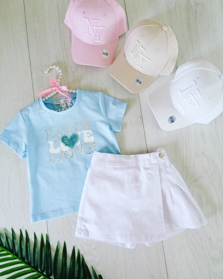Komplet Love Niebieski - KARMELOWY BUTIK zdjęcie 2