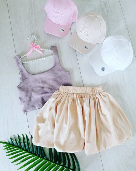 Top Marmurkowy Fioletowy - karmelowybutik zdjęcie 4