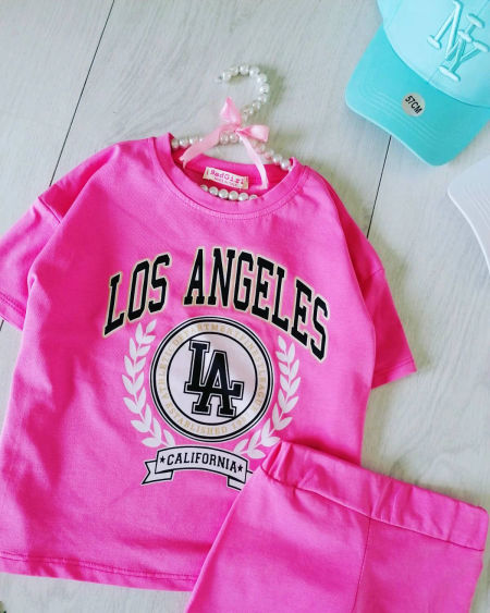 Zestaw Los Angeles Fuksja - KARMELOWY BUTIK zdjęcie 1