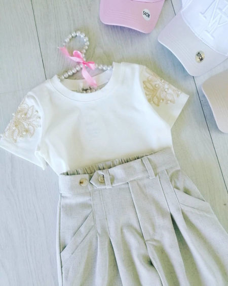 Spodnie Selfie Szare - KARMELOWY BUTIK zdjęcie 2