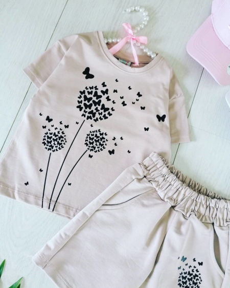 Zestaw Dmuchawce Beżowy - KARMELOWY BUTIK zdjęcie 1