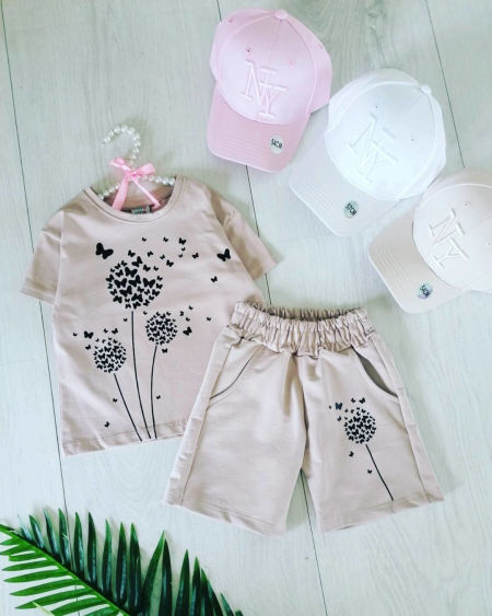 Zestaw Dmuchawce Beżowy - KARMELOWY BUTIK zdjęcie 2
