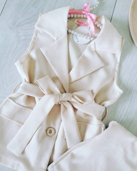 Zestaw Chloe Jasny Beż - KARMELOWY BUTIK zdjęcie 2