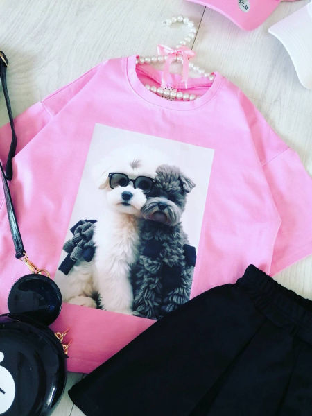 Bluzeczka Pieski - KARMELOWY BUTIK zdjęcie 1