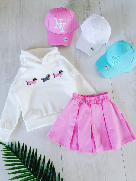 Bluza Jamniczek Biała - KARMELOWY BUTIK zdjęcie 1