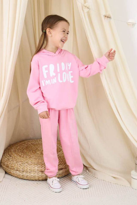 Dres Love FRIDAY Pastelowy Róż - KARMELOWY BUTIK zdjęcie 2