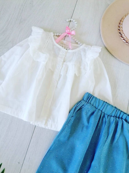 Zwiewne Spodnie z Cyrkoniami - KARMELOWY BUTIK zdjęcie 2
