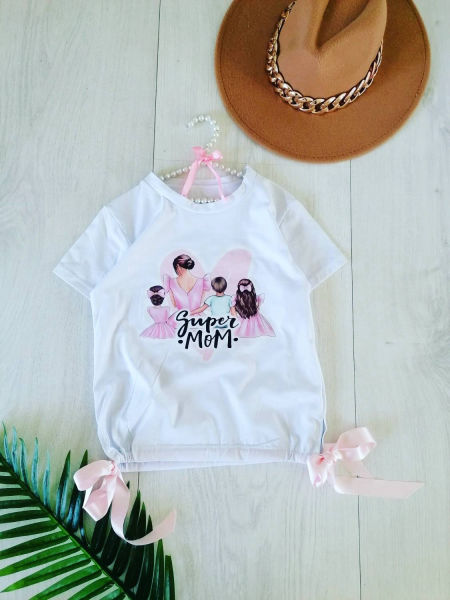 T shirt z Kokardami - KARMELOWY BUTIK zdjęcie 2