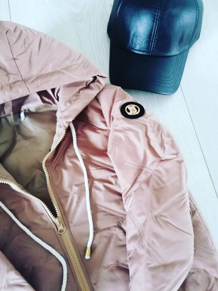 Kurtka Pikowana z Kapturem Beżowa  - KARMELOWY BUTIK zdjęcie 1