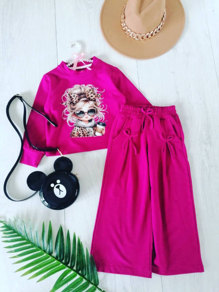 Dres Chica Fuksja - KARMELOWY BUTIK zdjęcie 1