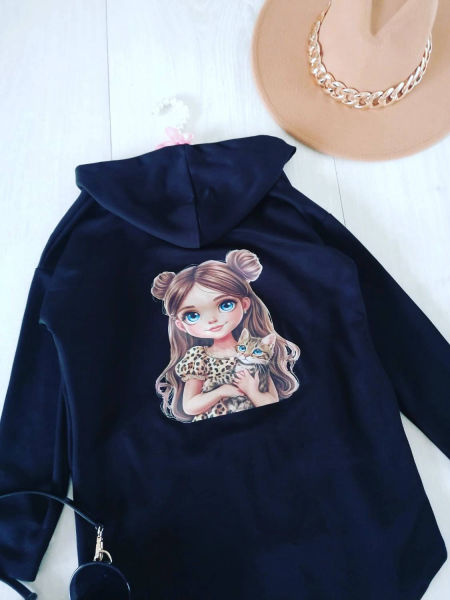 Bluzo Płaszczyk Czarny - KARMELOWY BUTIK zdjęcie 2