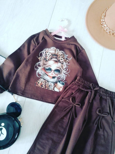 Dres Chica Brązowy - KARMELOWY BUTIK zdjęcie 1