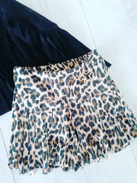 Szorty z Frędzlami Panterkowe - KARMELOWY BUTIK zdjęcie 2