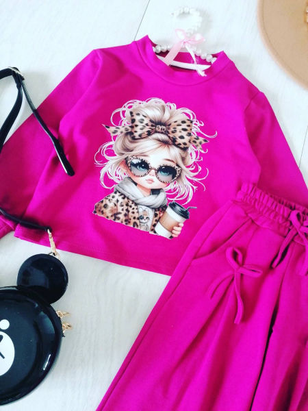 Dres Chica Fuksja - KARMELOWY BUTIK zdjęcie 2