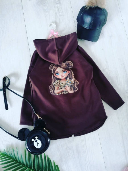 Bluzo Płaszczyk Brązowy - KARMELOWY BUTIK zdjęcie 2