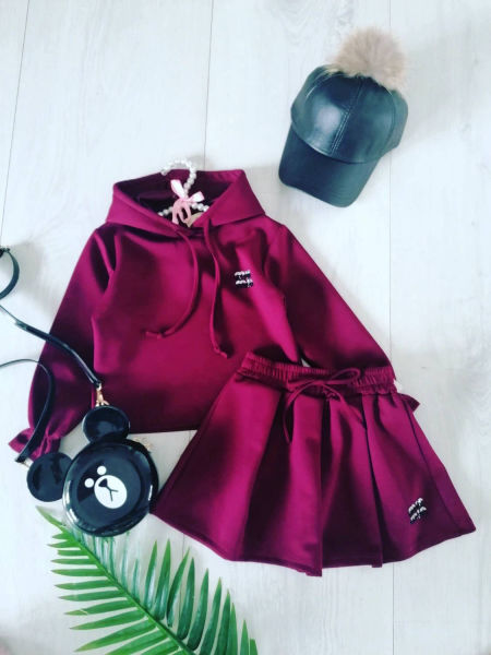 Zestaw Morena Bordowy - KARMELOWY BUTIK zdjęcie 2