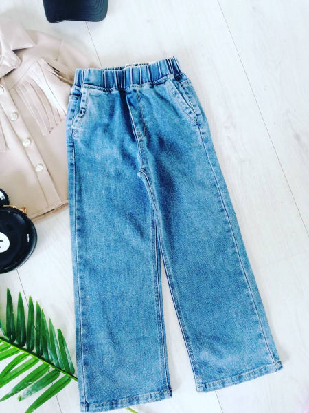 Spodnie Jeansowe na Gumce - KARMELOWY BUTIK zdjęcie 3