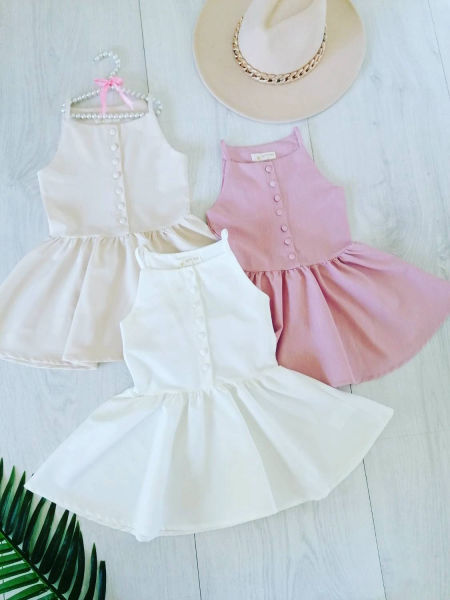 Sukienka Sewilla Beżowa - KARMELOWY BUTIK zdjęcie 2