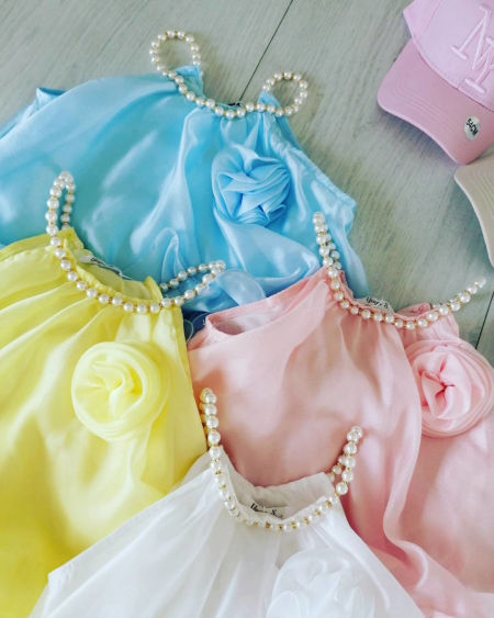 Bluzeczka Chloe Różowa - KARMELOWY BUTIK zdjęcie 1
